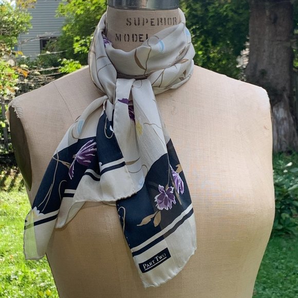 💗 HOST PICK 💗 NWOT Part Two Silk Scarf - Picture 2 of 11